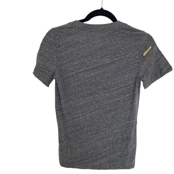 Marine Layer Heather Grey V Neck Short Sleeve - Picture 2 of 4